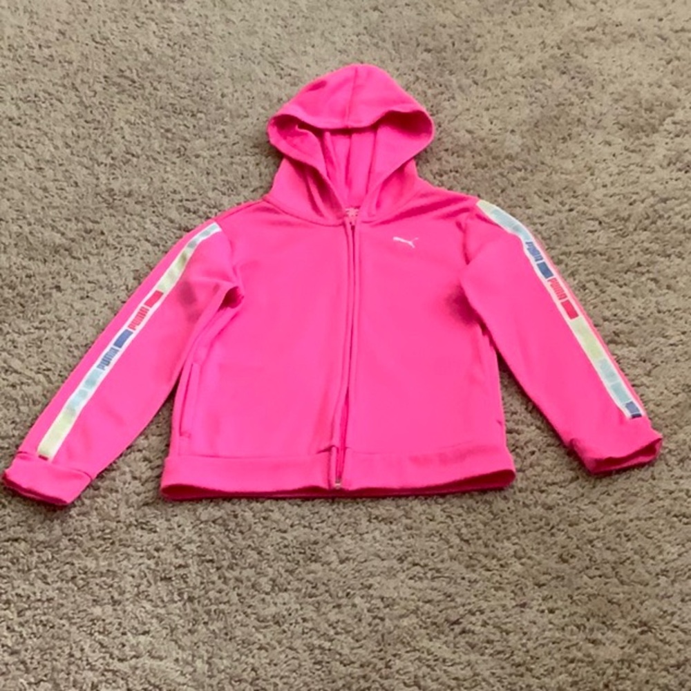 Puma Girls Pink Hoodie